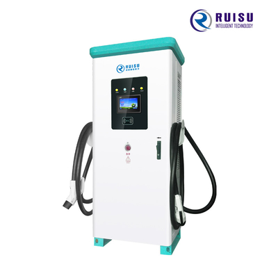 120kw DC Public Electric Car Charging Points All In One With CCS2 Charging Plugs