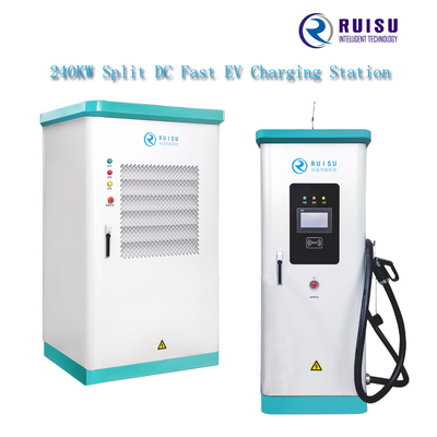 Split Air Cooling Fast EV Charger , 240kw 45Hz DC Electric Vehicles Charging Station