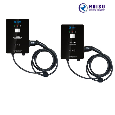 Wall Mounted AC EV Charger 32A Type 2 Portable Evse With LCD Display