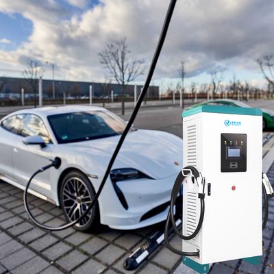 Smart Ocpp Public 60kw EV Charger 3 Phase 380V With Double Plug