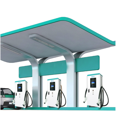 All In One 120kw EV Charger Floor Mounted With 7&quot; Color Touch Screen