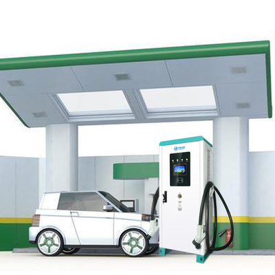 Fast Charging DC 120kw EV Charger All In One With Double Charging Gun