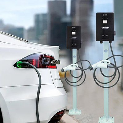 Wall Mounted AC EV Charger 32A Type 2 Portable Evse With LCD Display